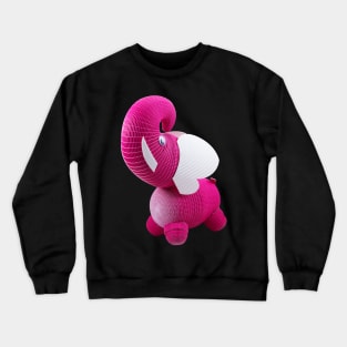 The pink elephant Crewneck Sweatshirt